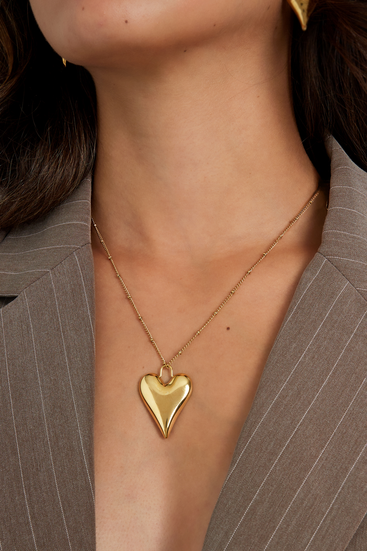 Ketting heartfelt charm - goud h5 Afbeelding2